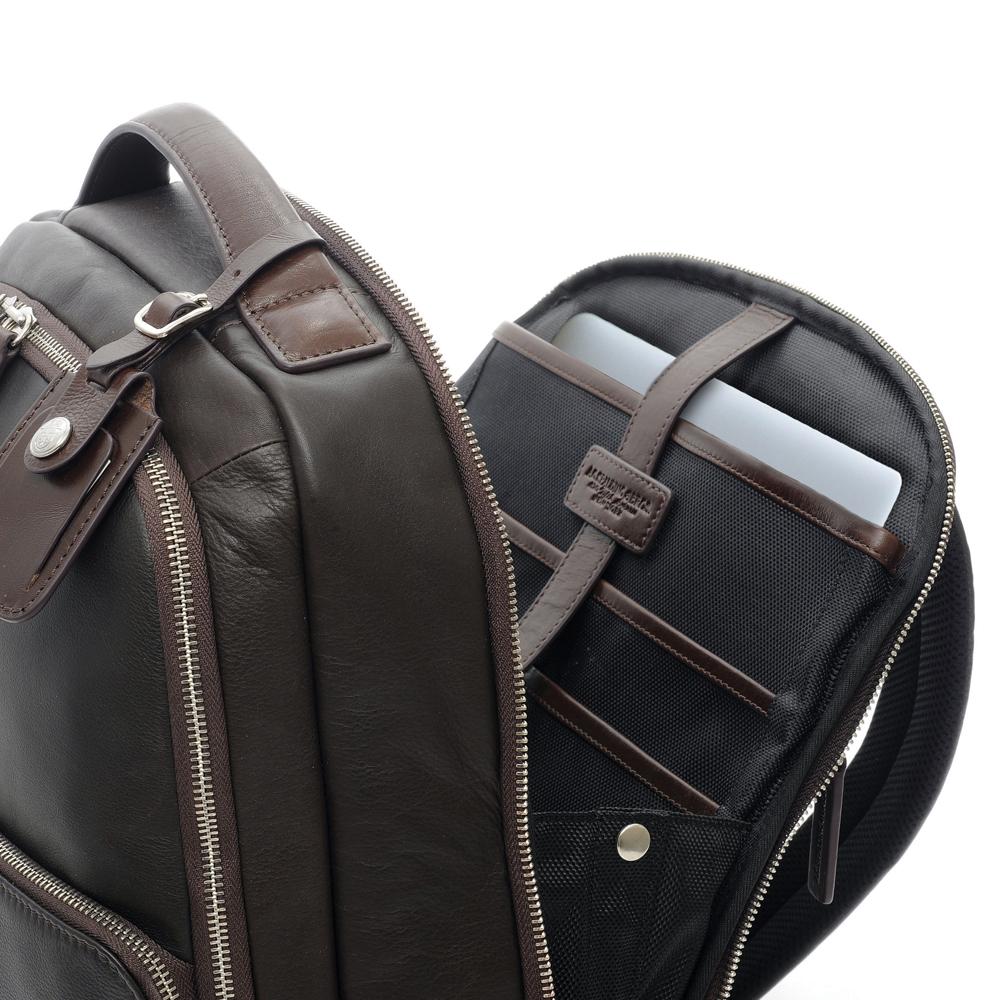 Tech Leather Backpack