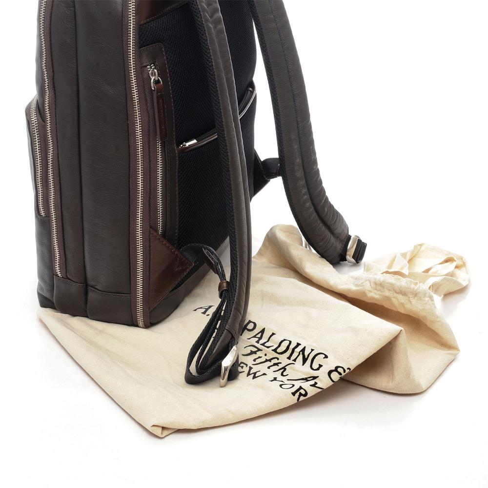 Tech Leather Backpack