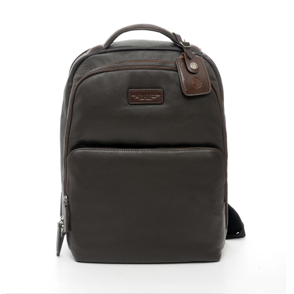 Tech Leather Backpack