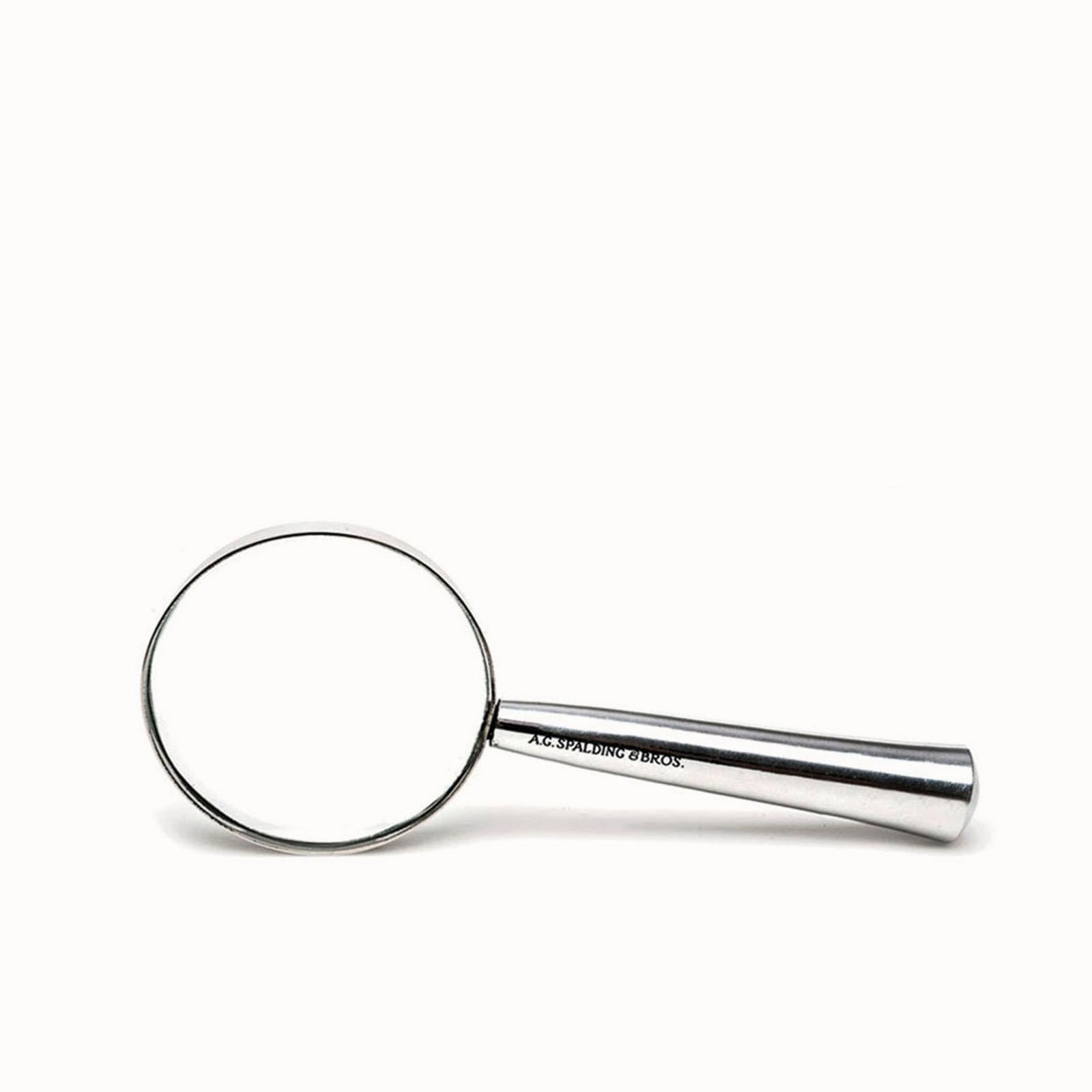 Aluminium magnifying glass