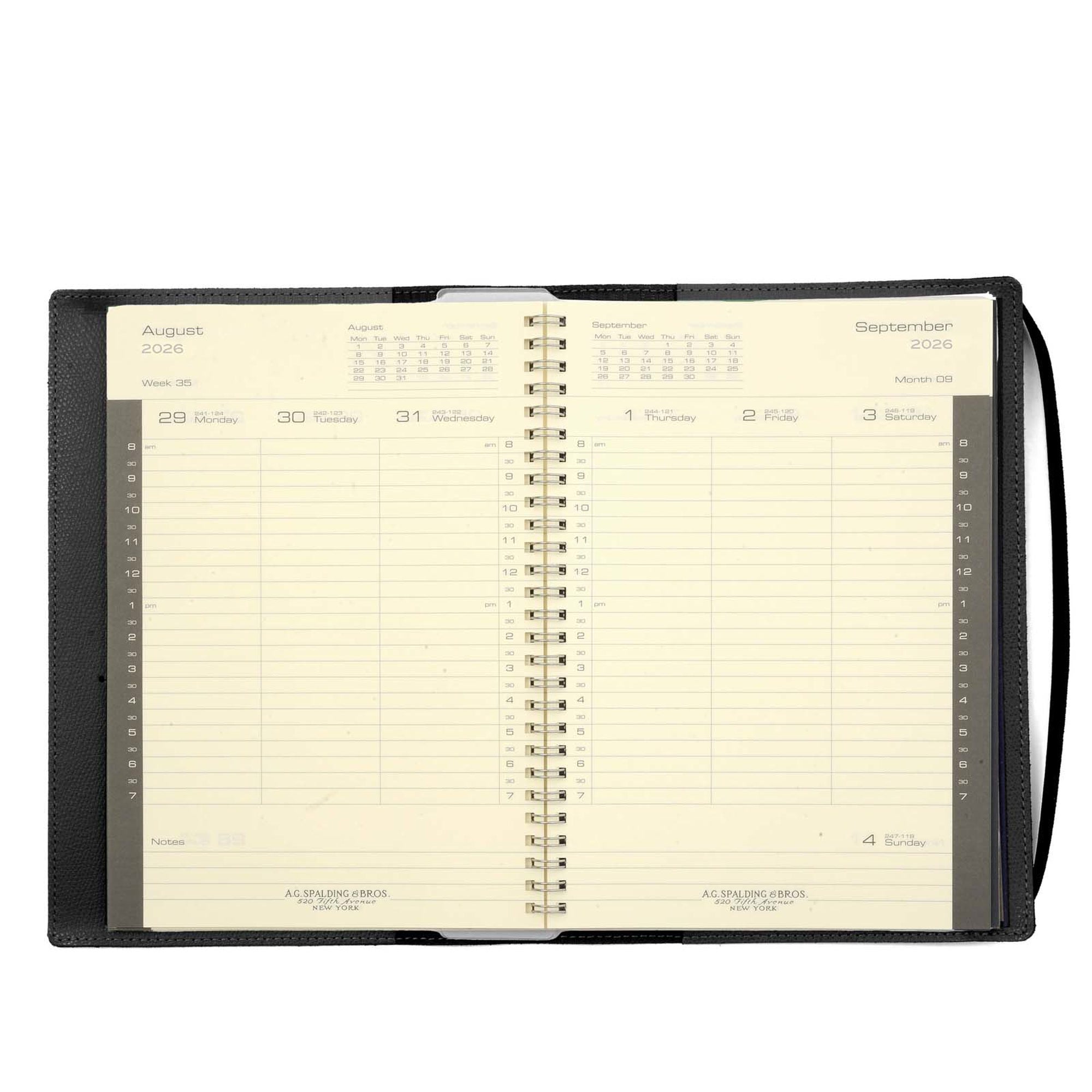 AGENDA SETTIMANALE EASY LEATHER 2027