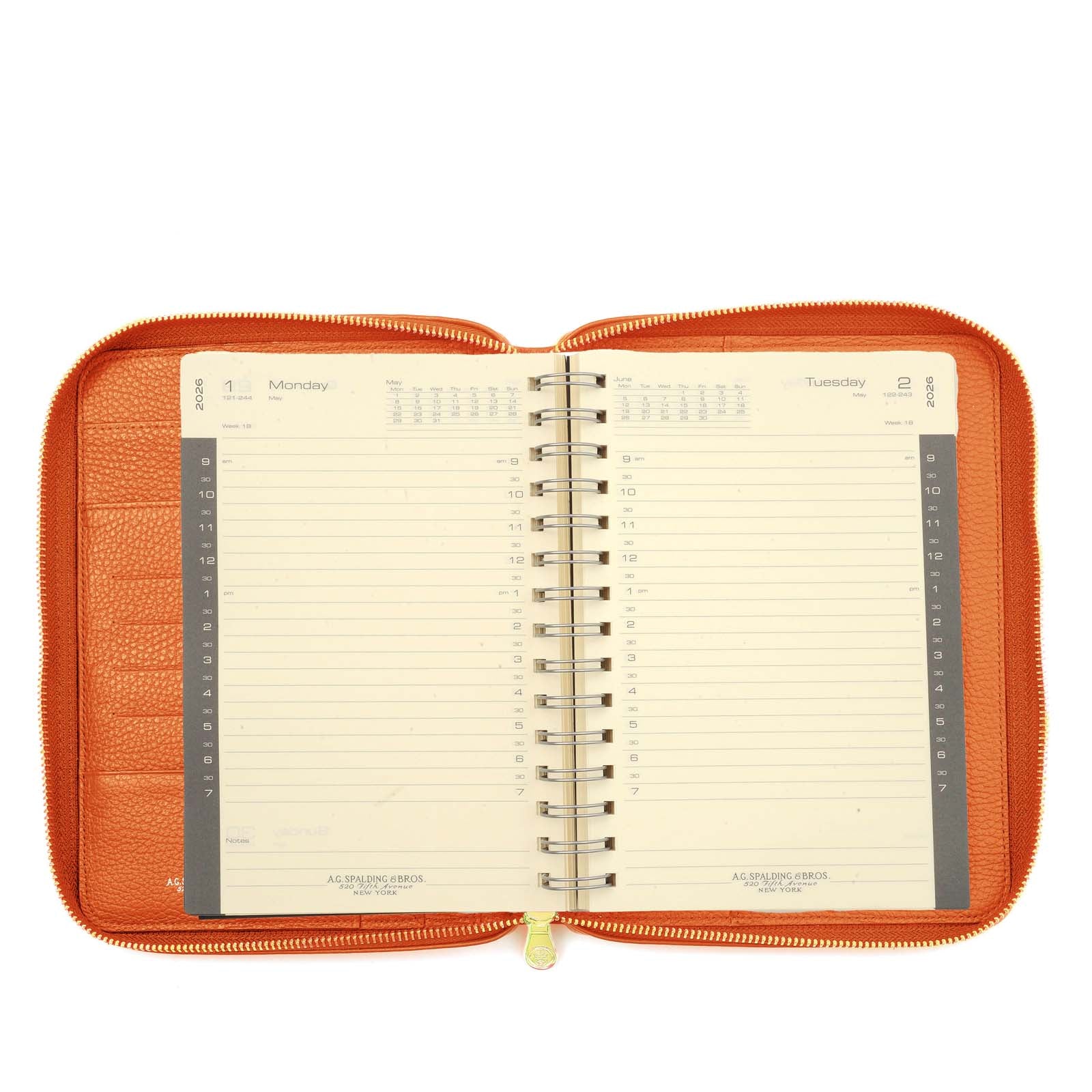 AGENDA GIORNALIERA IN PELLE TIFFANY