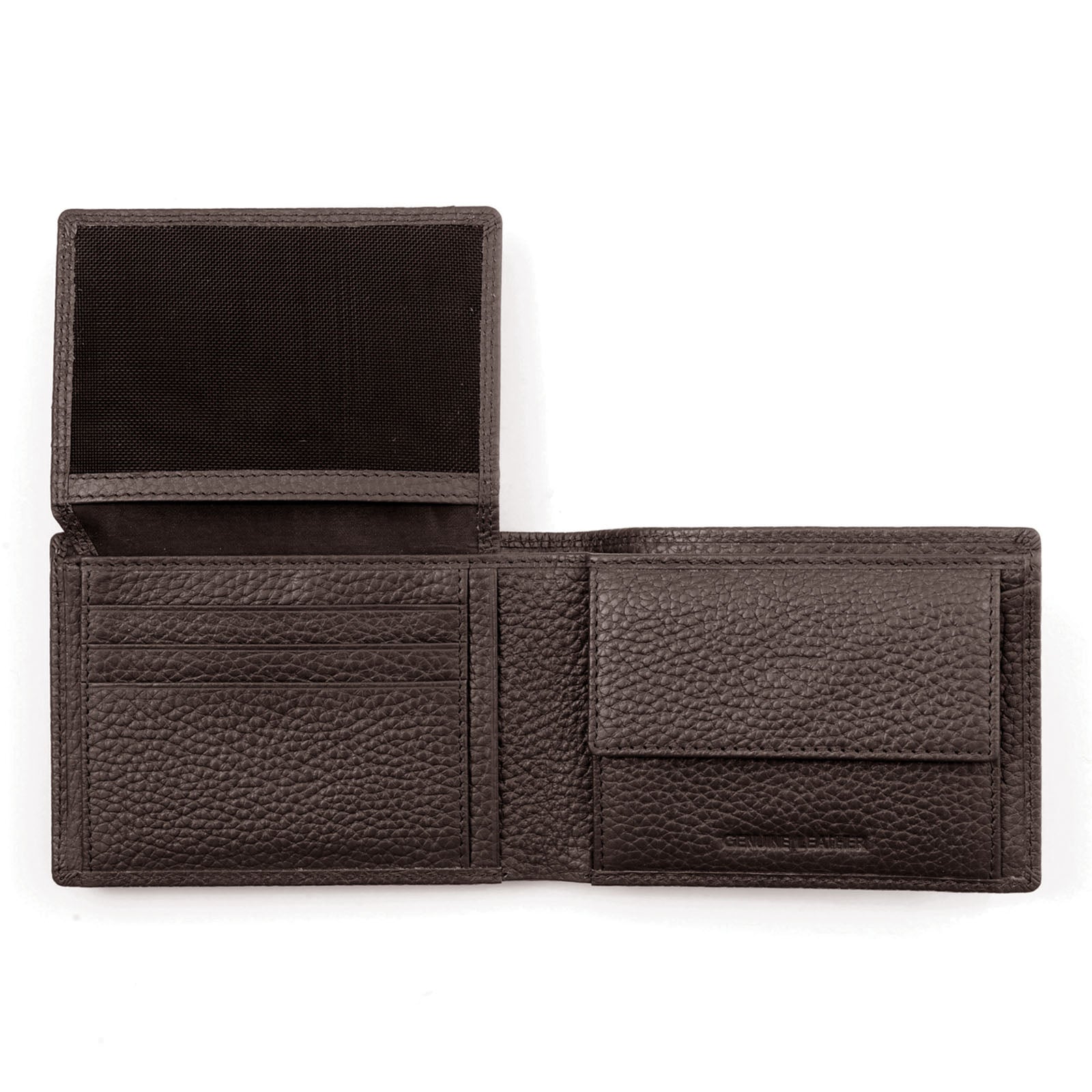 PORTAFOGLIO ORRIZONTALE 6CC -FLAP PORTA DOC +PORTAMONETE FULL GRAIN