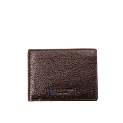 PORTAFOGLIO ORRIZONTALE 6CC -FLAP PORTA DOC +PORTAMONETE FULL GRAIN
