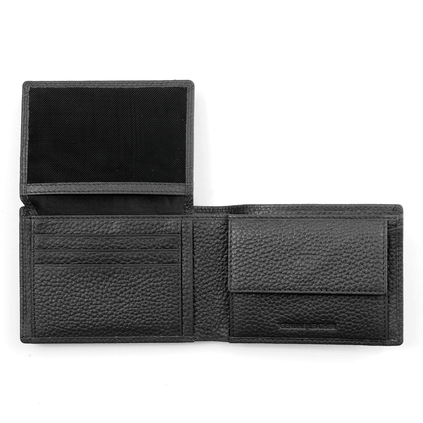 PORTAFOGLIO ORRIZONTALE 6CC -FLAP PORTA DOC +PORTAMONETE FULL GRAIN