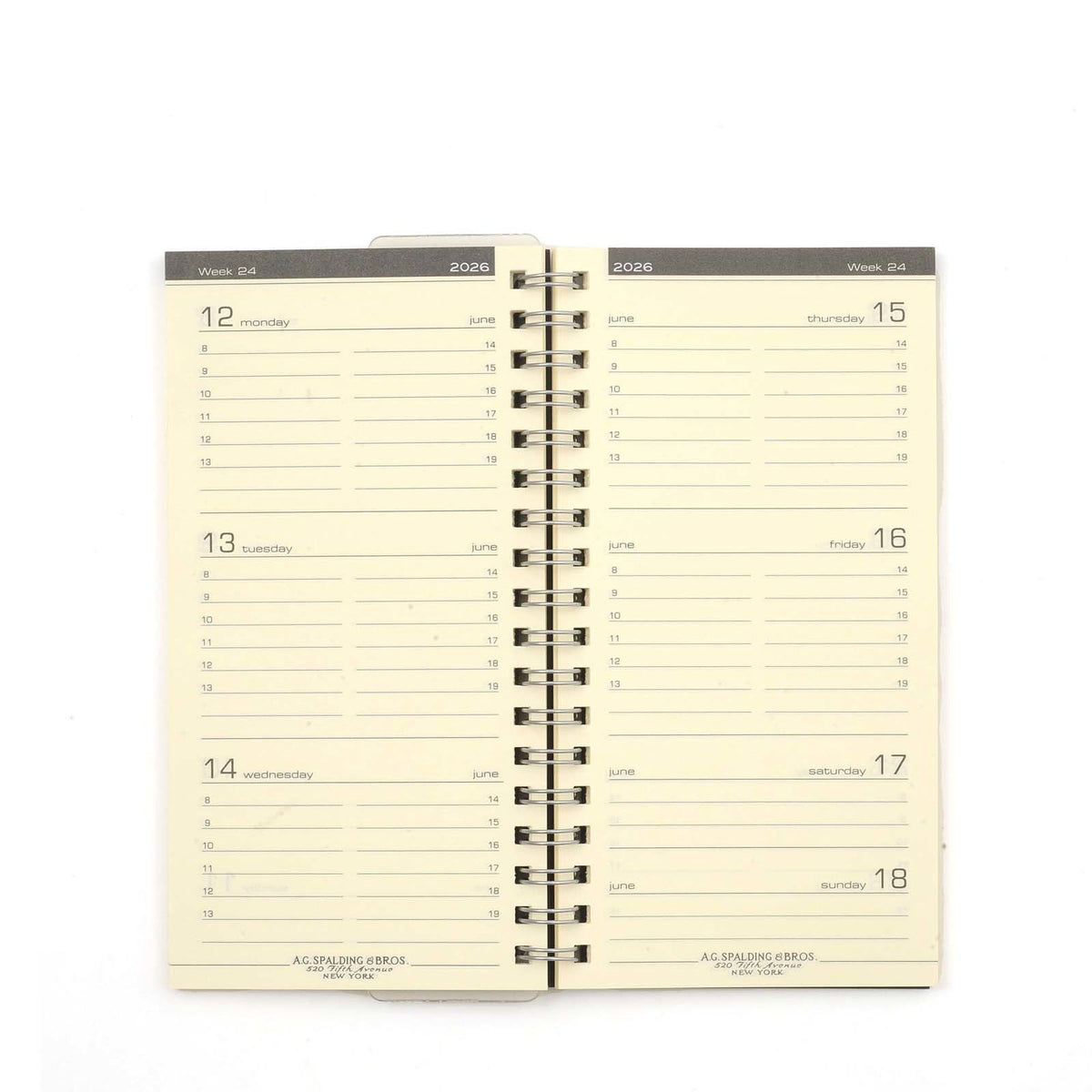 RICAMBIO AGENDA SPIRALE POCKET 2027