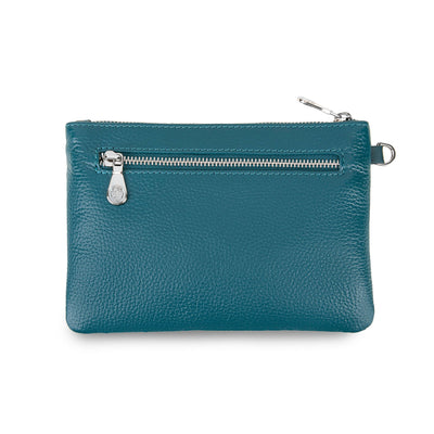 MADISON Pouch  Leather /Petrolio