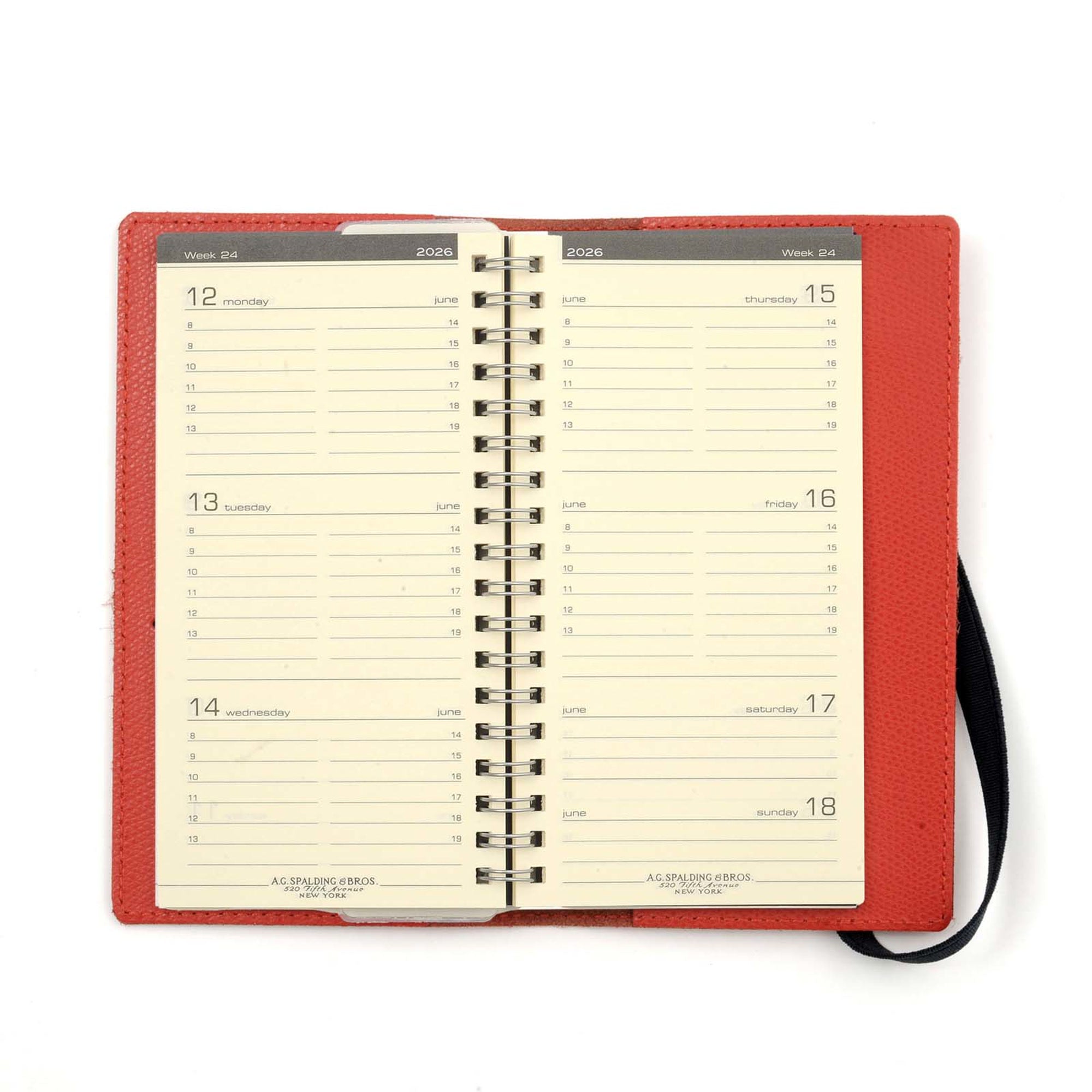 AGENDA TASCABILE SETTIMANALE EASY LEATHER 2027