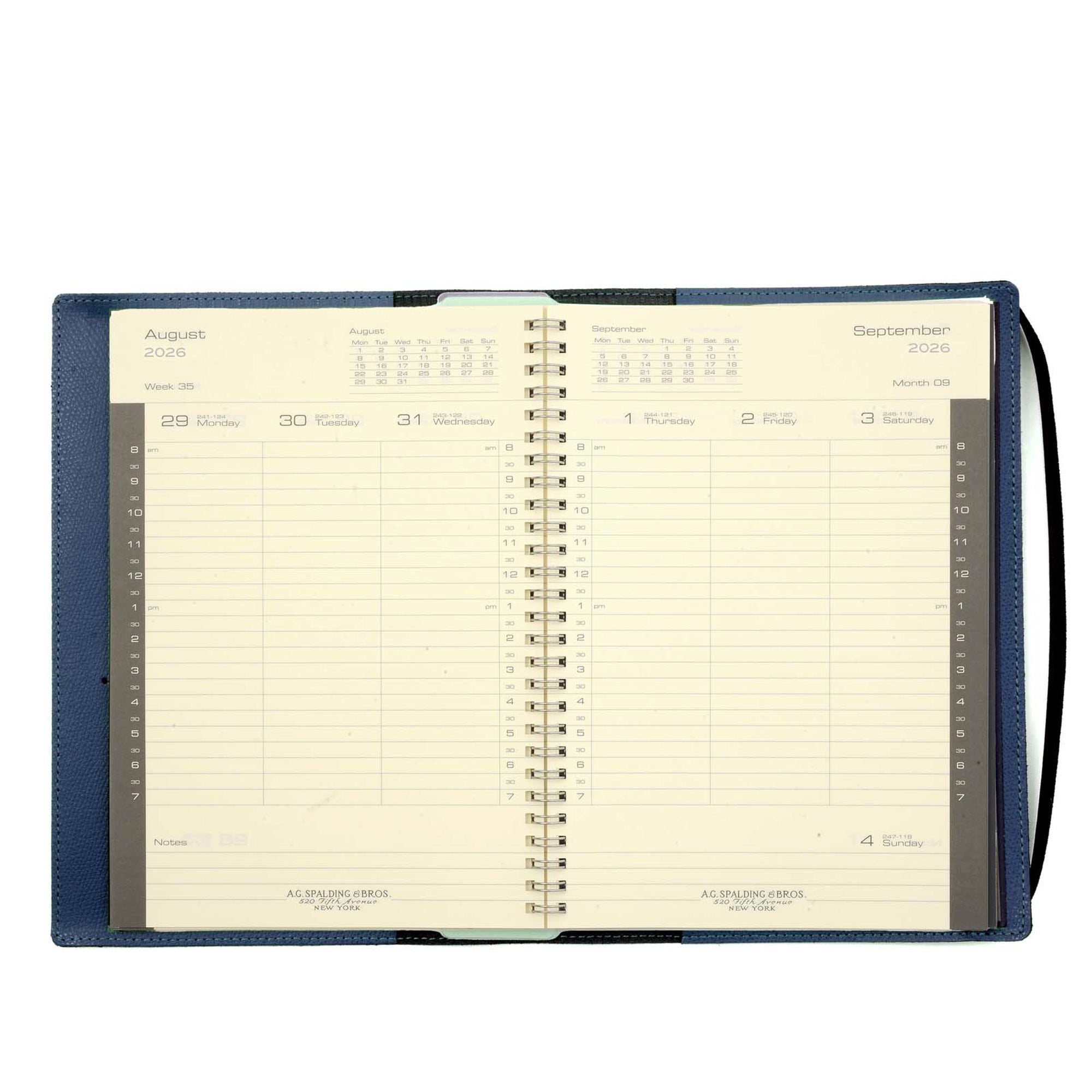 AGENDA SETTIMANALE EASY LEATHER 2027