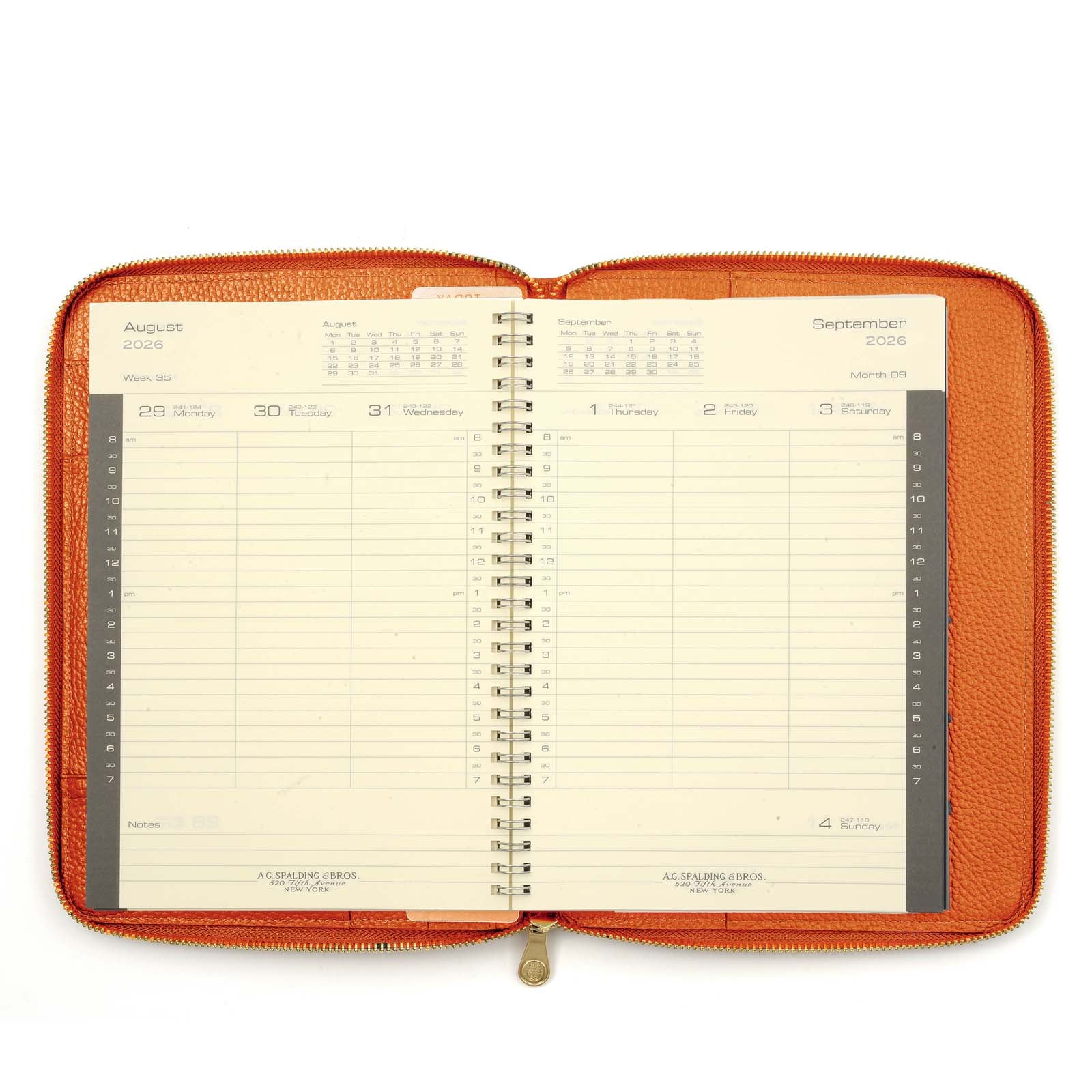 Tiffany Leather Weekly Planner