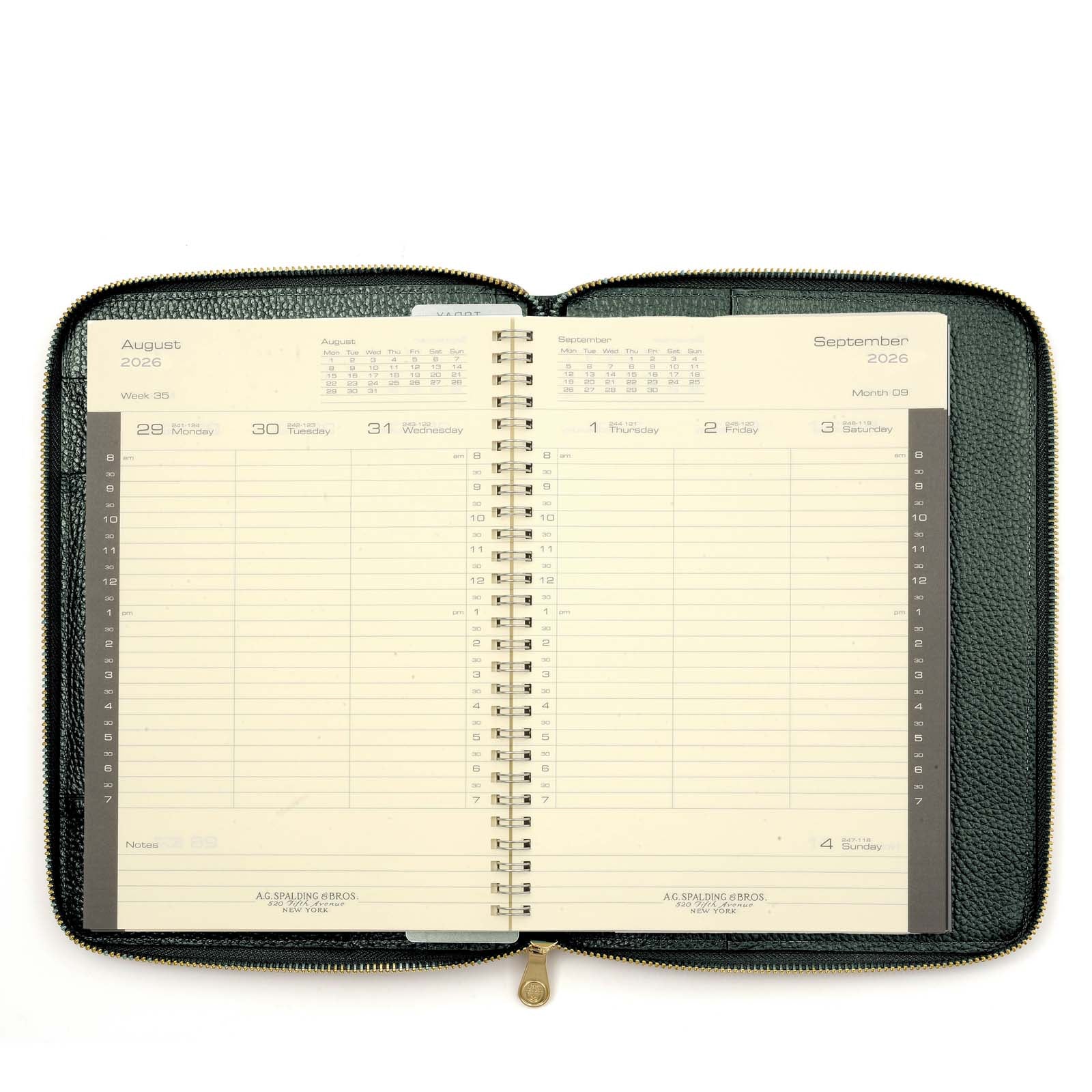 Tiffany Leather Weekly Planner