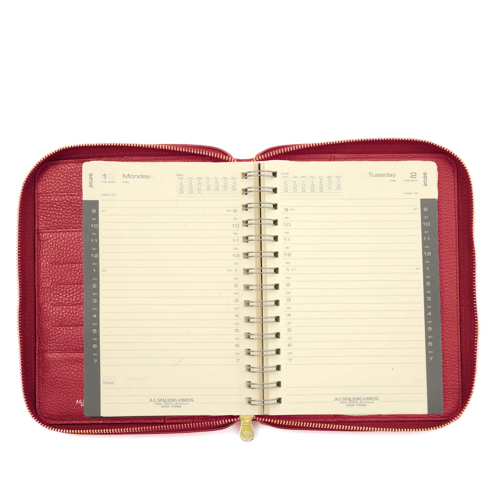 AGENDA GIORNALIERA IN PELLE TIFFANY