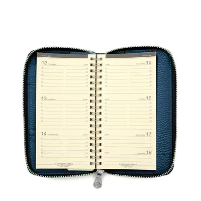 TIFFANY 2027 POCKET LEATHER PLANNER - BLUE
