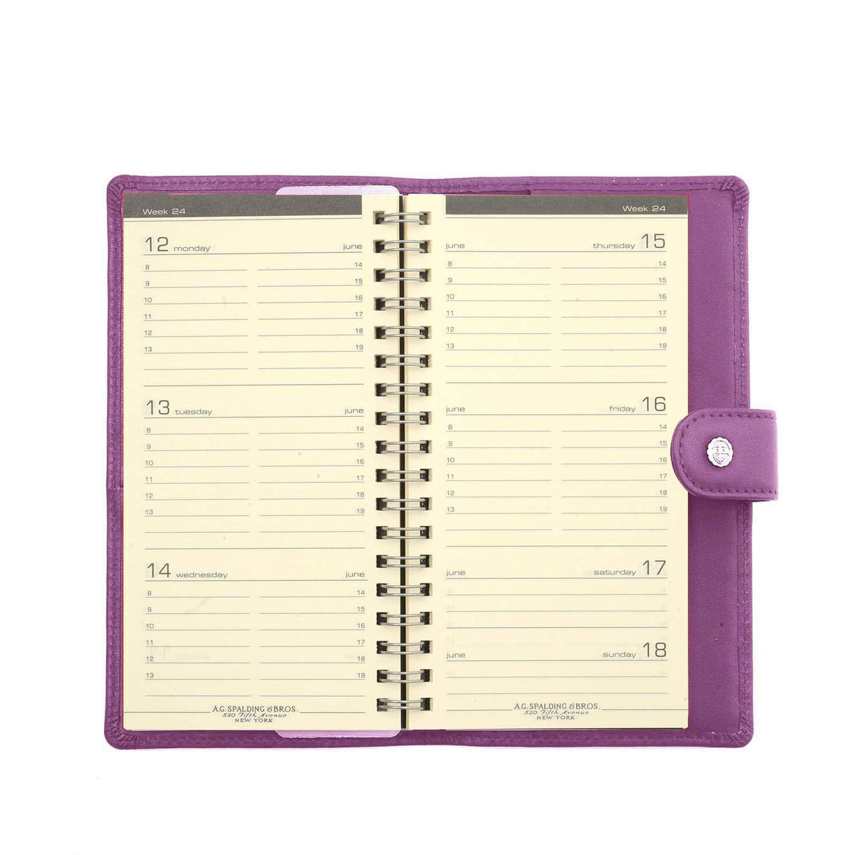 CHELSEA POCKET WEEKLY LEATHER PLANNER 2027